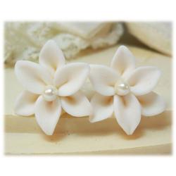 Lily Pearl Stud Earrings - More Colors