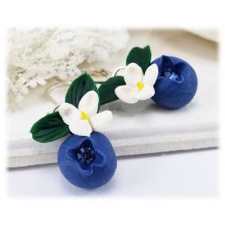 Flowering Blueberry Earrings
