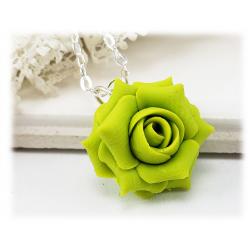 Green Rose Necklace