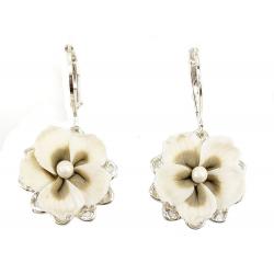 Hibiscus Filigree Dangle Earrings