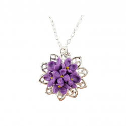 Lilac Charm Necklace