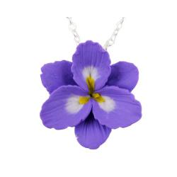Purple Freesia Necklace