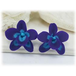 Purple Orchidz Stud Earrings